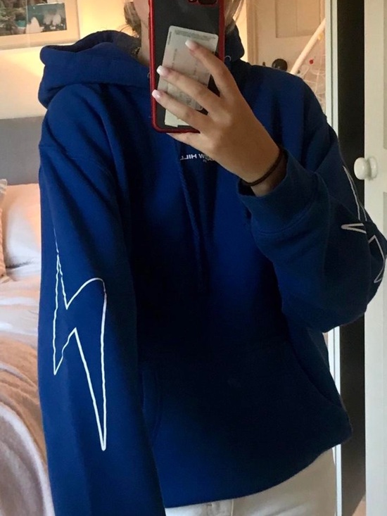Shadow Hill USA Sweaters - Shadow Hill USA lightning bolt hoodie in royal blue. Size medium